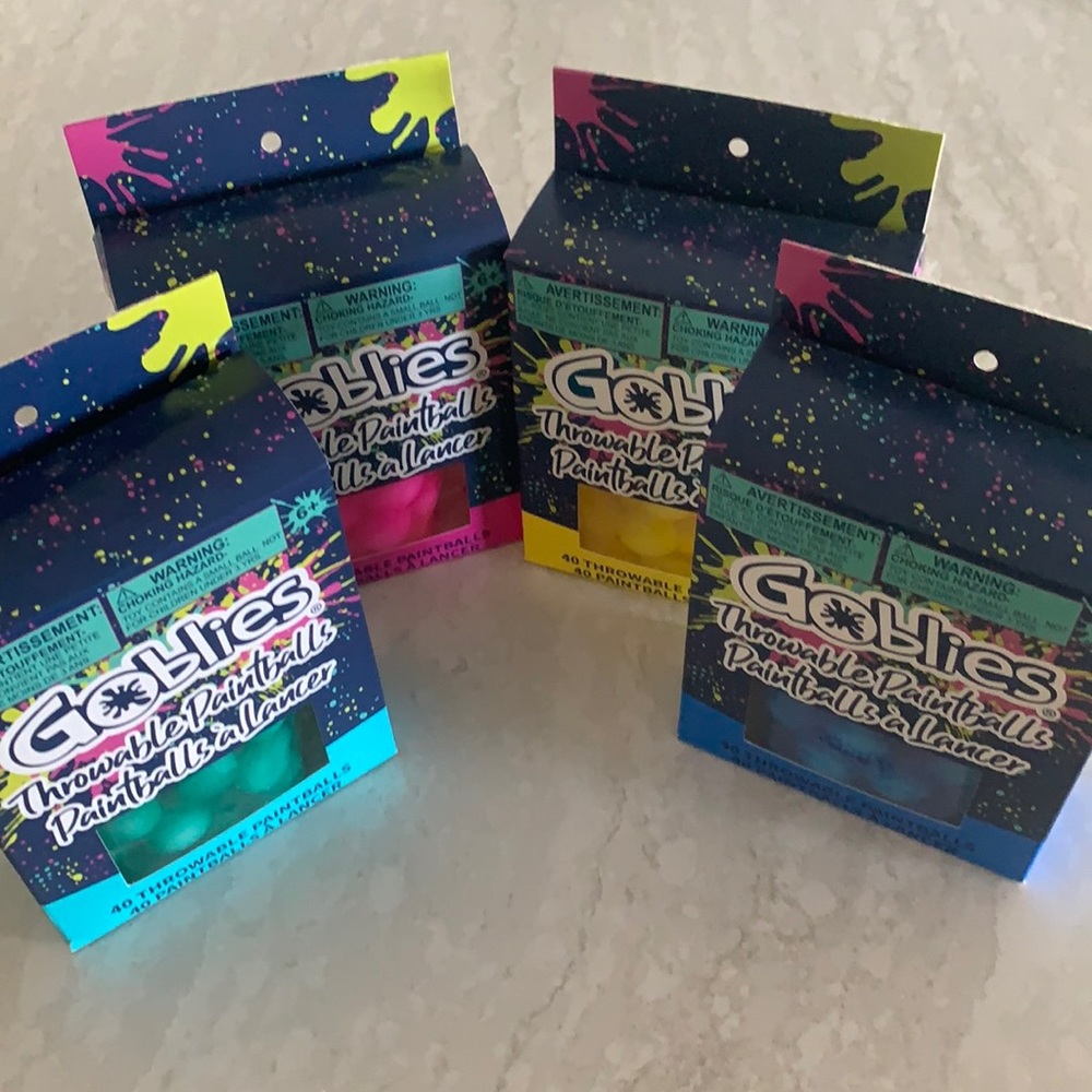 Goblies throwable paintballs - 4 boxes